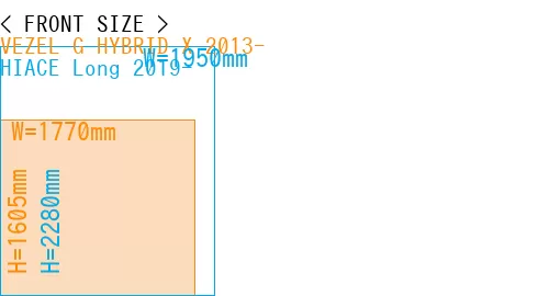 #VEZEL G HYBRID X 2013- + HIACE Long 2019-